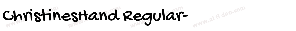 ChristinesHand Regular字体转换